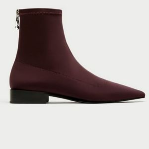 Zara Purple Sock Boots